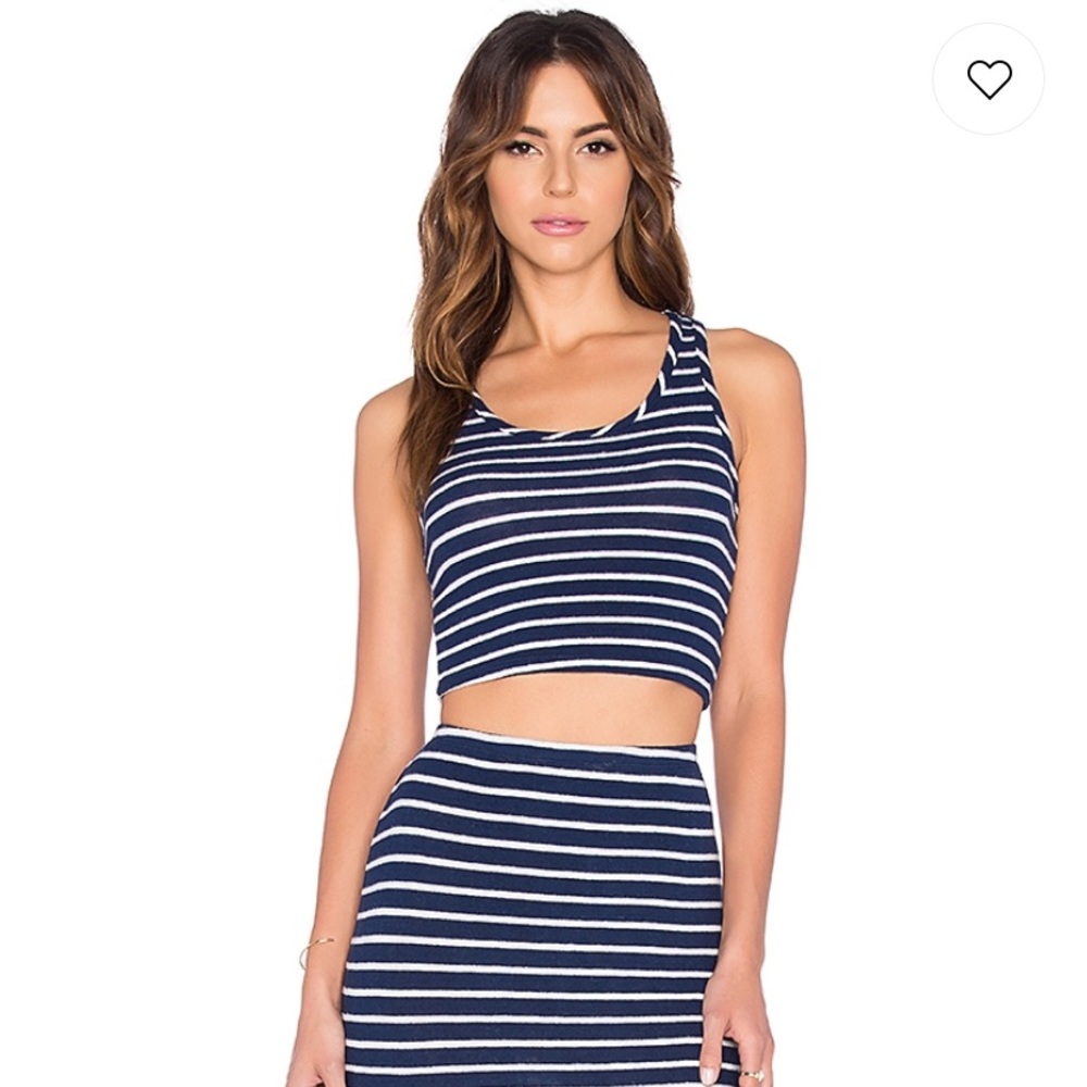 💫NWT! Hye Park and Lune Hailey Tank-Navy/White💫